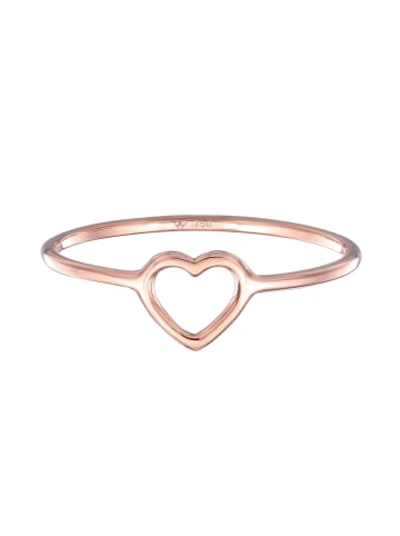 Elli Ring 750 Rosegold Herz in Rosegold