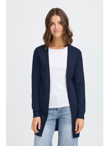 Oxmo Strickjacke OXAIDA LONG CARDIGAN in Blau