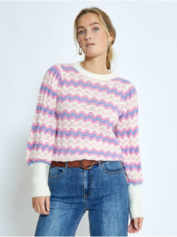 Peppercorn Pullover in Peony Pink Stripe