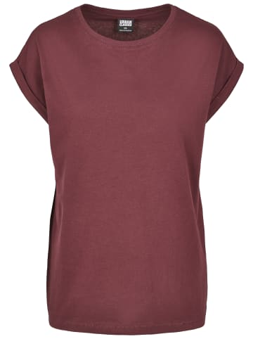 Urban Classics Urban Classics Damen Ladies Extended Shoulder Tee in redwine