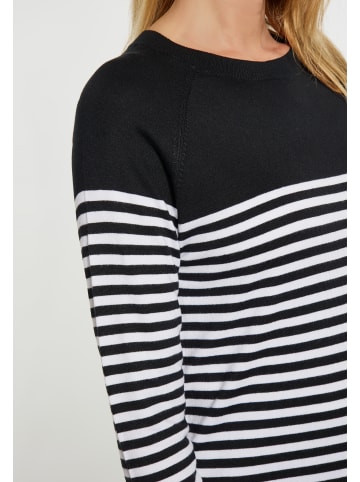 DreiMaster Women Sweater in Schwarz Weiss