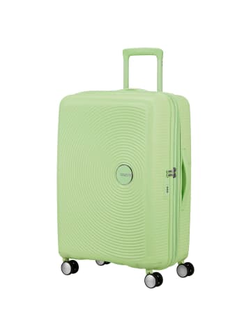 American Tourister Soundbox - 4-Rollen-Trolley 67 cm erw. (gelb) in kiwi green
