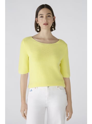 Oui Pullover reine Baumwolle in yellow