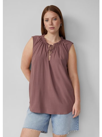 QS Bluse in 4762_aubergine