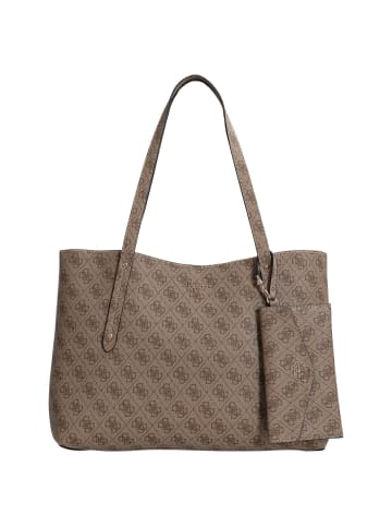 Guess Brenton - Shopper 45 cm (coal logo) in latte logo