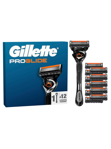 Gillette Nassrasierer "ProGlide" + 12 Rasierklingen