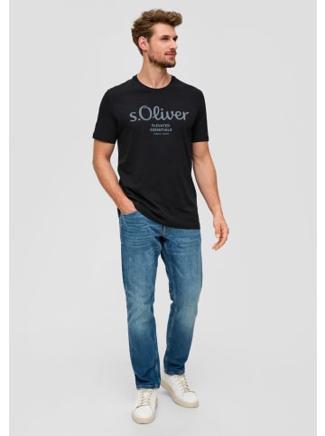 s.Oliver T-Shirt kurzarm in Schwarz