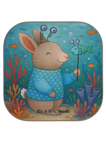 Mr. & Mrs. Panda Getränkeuntersetzer Fische Astrologie Design oh... in Weiß