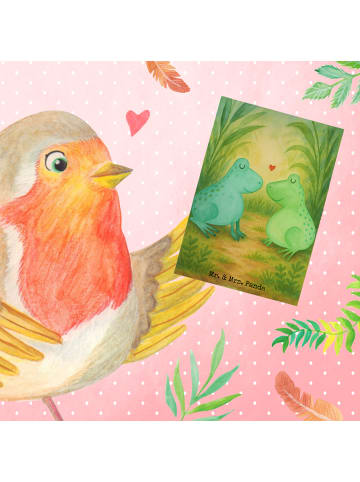 Mr. & Mrs. Panda Beileidskarte Frosch Liebe Design ohne Spruch in Weiß