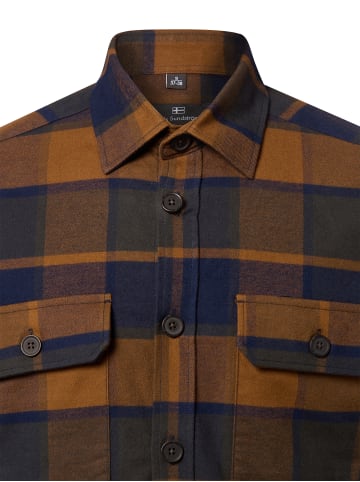 Nils Sundström Hemd in camel indigo - 0001