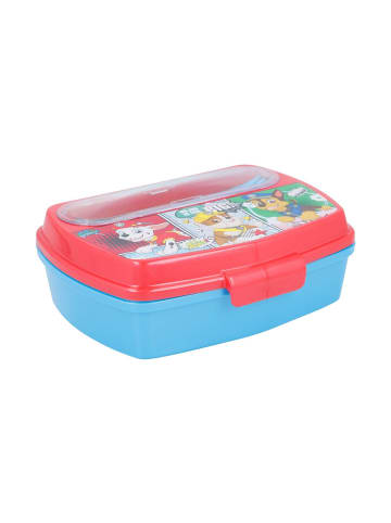 Stor Lunchbox mit Gabel und Löffel Paw Patrol Comic 17,2 x 13,6 x 6,26 cm in bunt