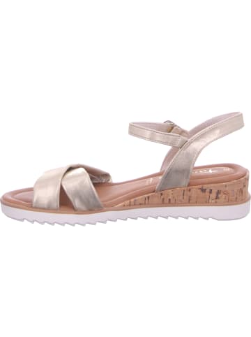 Tamaris Keilsandalette in gold