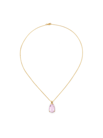 Rafaela Donata Kette Sterling Silber Amethyst in gelbgold