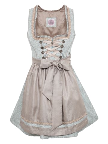 MarJo Dirndl ELVINA in eisblau-taupe