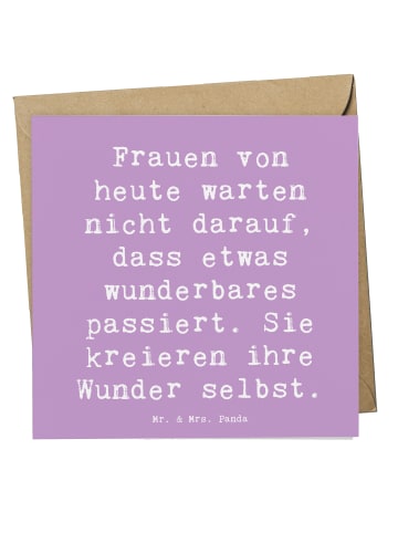 Mr. & Mrs. Panda Grußkarte Spruch Hoffnung schaffen mit Spruch in Lavendeltraum