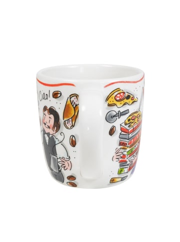 Blond Amsterdam Cappuccino-Becher Ciao Italia in Bunt - 500 ml