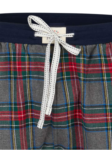 Happy Shorts Pyjamahose Christmas in anthra check