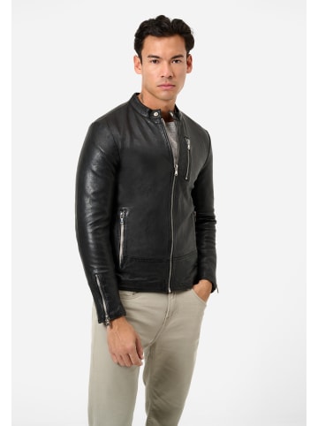 Ricano Herren Lederjacke Carlo in Schwarz