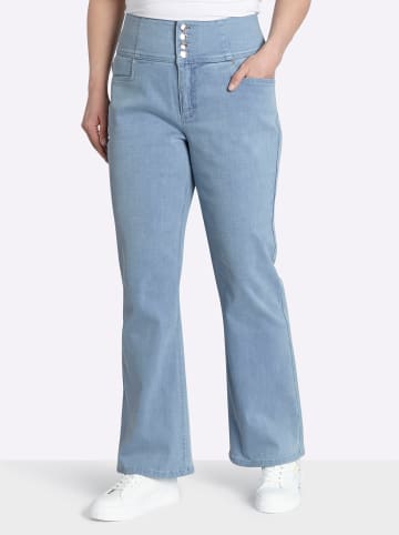sheego Jeans in blue-bleached
