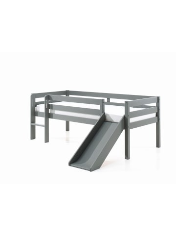 58 aufm Kessel KOJENBETT mit Rutsche Karolina 208x83x175 aus Massivholz in Grau