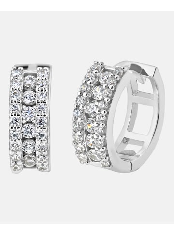 Diamant L'éternel Ohrringe aus 375 Weißgold mit Zirkonia