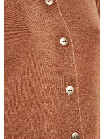 NAEMI Damen Cardigan in Braun Melange