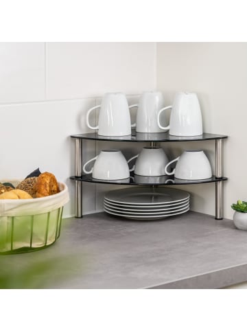 bremermann Eckregal 28 x 21 x 28 cm schwarz