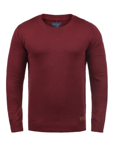 BLEND Strickpullover BHLars 20703347ME Strickpulli mit aufgestickten Ellenbogenpatches in Rot