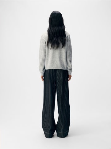 Object Strickjacke in Light Grey Melange