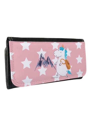 Mr. & Mrs. Panda Portemonnaie für Damen Einhorn Bergsteiger ohne... in Rot Pastell