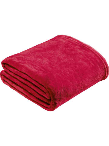 REDBEST Fleece, Microfaser Fleece Wohndecke 10er-Pack in rot