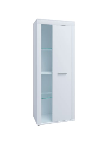 ebuy24 Vitrinenschrank Usilo weiß Weiß 60 x 35 cm