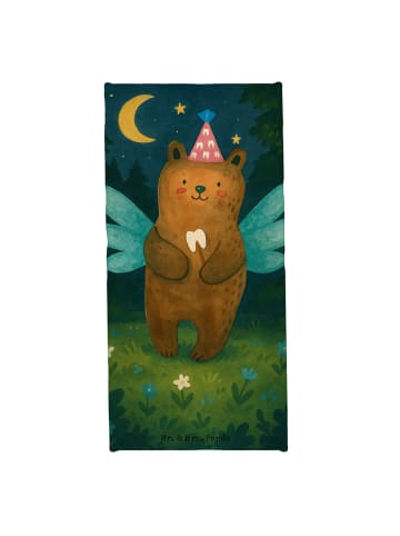 Mr. & Mrs. Panda Handtuch Bär Zahnfee Design ohne Spruch in Blau Pastell