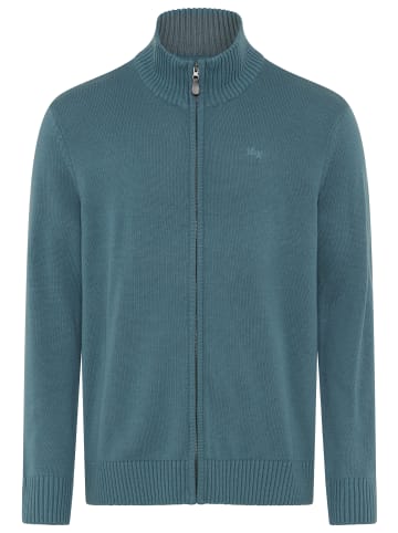 Man's World Strickjacke in petrol