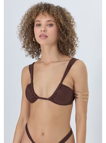 LSCN BY LASCANA Triangel-Bikini-Top in braun