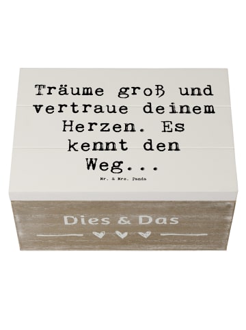 Mr. & Mrs. Panda Schatulle Spruch Herzen Vertrauen mit Spruch in Weiß