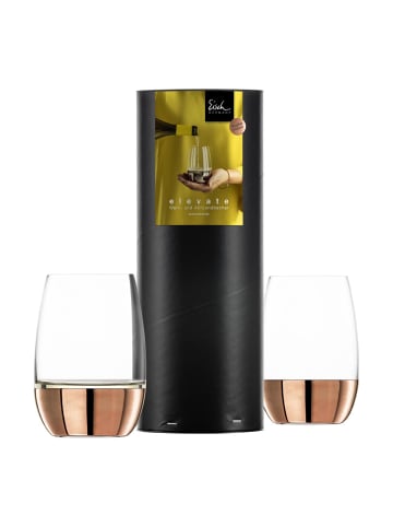 Eisch 2er Set Allround- / Weißweinbecher Elevate 340 ml in Kupfer