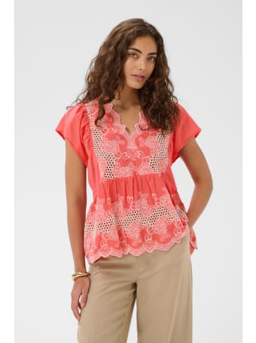 CULTURE Kurzarm-Bluse CUdenio Relaxed fit in Sugar Coral