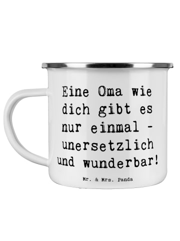 Mr. & Mrs. Panda Kaffeebecher Spruch Einzigartige Oma mit Spruch in Weiß