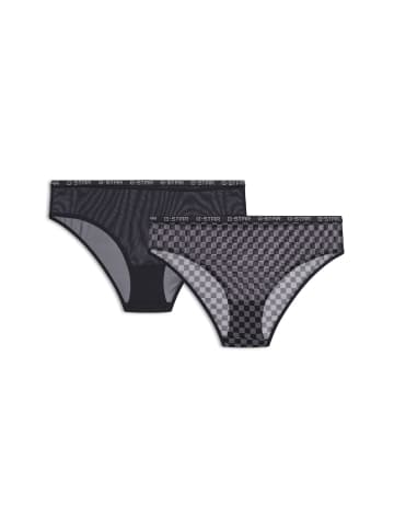 G-Star Raw Mesh Brazilian Brief 2er-Pack black