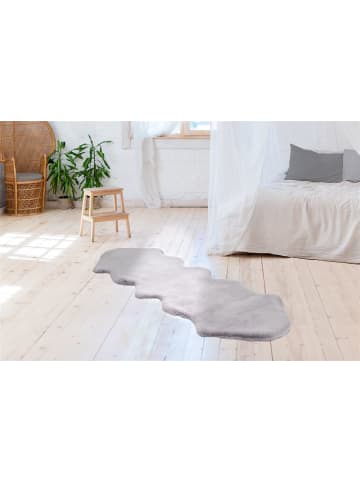 Teppich Boss Hochflor Teppich Robert Double Sheepskin 325 - Grau / Blau