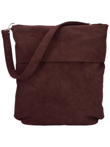Zwei Handtasche Mademoiselle M12 in Nubuk-Bordeaux