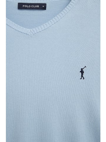 Polo Club Pullover RIGBY GO V COTTON VO in Baby Blau