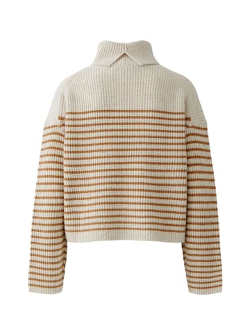 Oui Pullover in offwhite camel