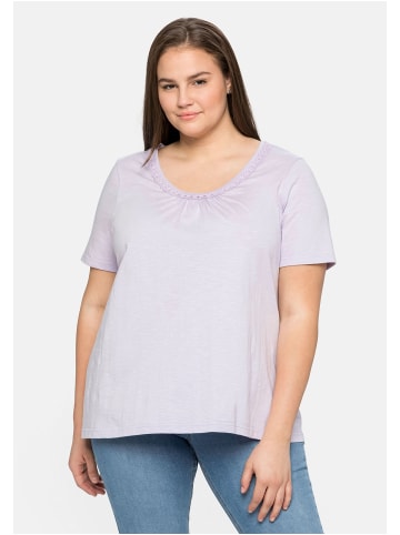 sheego T-Shirt in lavendel