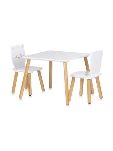Chipolino Kinder Tischset Tiermotiv in weiß
