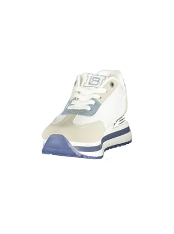Laura Biagiotti Weiße Polyurethan-Sneaker