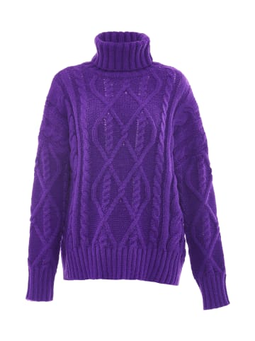 myMo Damen Rollkragenpullover in LILA