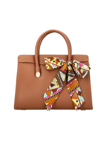 usha BLACK LABEL Women Eco-Leather Handbag With Adjustable Additional Strap in Beige