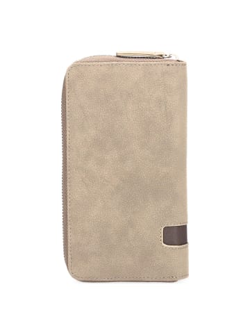 Zwei Mademoiselle Geldbörse 20 cm in nubuk mud